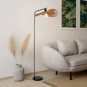 EGLO Stojací lampa Siruela, hnědá, výška 160 cm, papírové lanko, E27, Hnědá / rez, Obývací pokoj / jídelna, Papír / lunolit / lunopal, stojací lampa