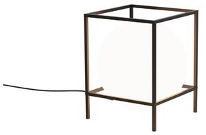 Mantra 7610 Desigual, moderní stolní lampa 1xE27, černý kov/sklo, 35x27cm