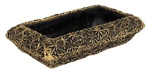 Obal na květiny dekor zlaté květy 30 x 17 cm HE-2205/31-01