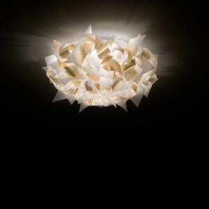 Slamp Veli Aurea Medium, bílo-zlaté stropní svítidlo, 2x12W E27, prům. 53cm