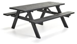 AJ Produkty Piknikový stůl TUNDRA, 1770 mm, černý