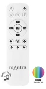 Mantra 8291 Gamer, ventilátor se svítidlem LED 40W RGBW, dálkový ovladač, bílá, průměr 46,6cm