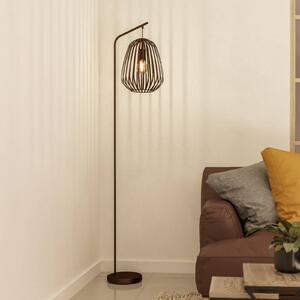 EGLO Stojací lampa Espinal, bronzová broušená, výška 170 cm, kov E27, Bronz / starožitná mosaz, Obývací pokoj / jídelna, kov, Moderní, stojací lampa