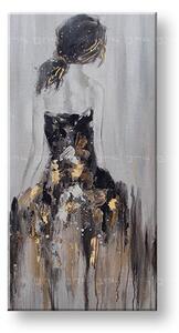 Malovaný obraz na stěnu ŽENA 50x100 cm (malované obrazy)