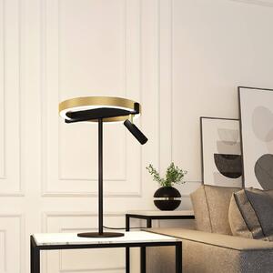 Lucande Matwei LED stolní lampa, kruh, mosaz