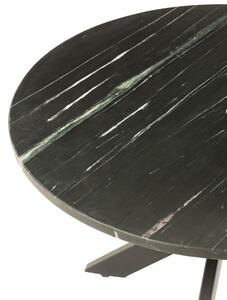 Černý mramorový konferenční stolek J-line Marc 80 cm