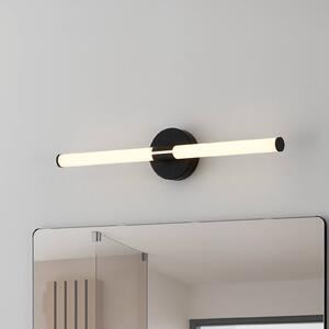 EGLO LED nástěnné světlo Ramola, černé, šířka 60 cm, IP44,, Černá, Koupelna, kov, Moderní