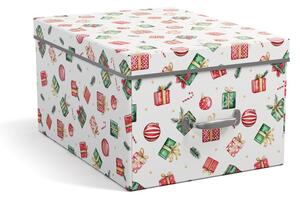 Kartonový úložný box s víkem/dekorativní 37x50x15 cm Engla Christmas Storage – Bigso