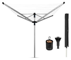 Venkovní sušák na prádlo ve stříbrné barvě 50 m Lift-o-Matic Advance – Brabantia