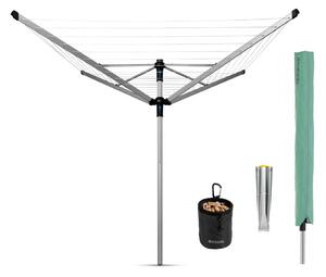 Venkovní sušák na prádlo ve stříbrné barvě 50 m Lift-o-Matic Advance – Brabantia