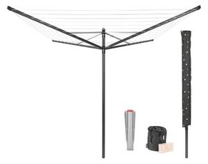 Antracitový venkovní sušák na prádlo 50 m Lift-O-Matic – Brabantia