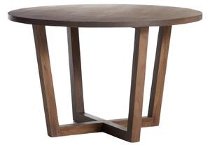 Kave Home Ořechový jídelní stůl Nahla ⌀120 cm