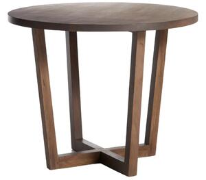 Kave Home Ořechový jídelní stůl Nahla ⌀90 cm