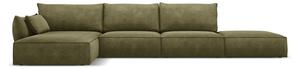 Zelená rohová pohovka (levý roh) Vanda – Mazzini Sofas
