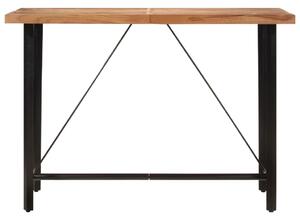 Barový stůl 150 x 70 x 107 cm masivní akáciové dřevo a železo