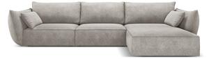 Světle šedá rohová pohovka (pravý roh) Vanda – Mazzini Sofas