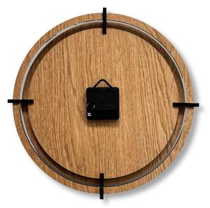 Dřevěné nástěnné hodiny do obývacího pokoje přírodní design | SENTOP HDF0587-OAK