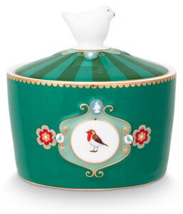 Pip Studio Love Birds cukřenka 300ml, zelená (porcelánová cukřenka s víčkem 300ml)