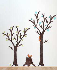 Strom (úzký) - dřevěná dekorace na zeď