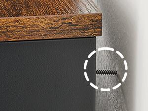 SONGMICS Komoda Vasagle Teduo 110 cm černá/hnědá