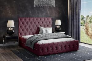 Postel MODEL 06 180x200 bordó - MAGIC VELVET 2229