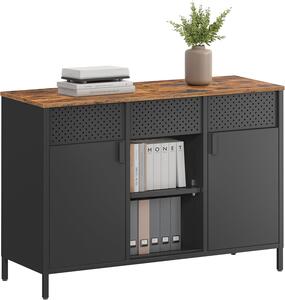 SONGMICS Komoda Vasagle Teduo 110 cm černá/hnědá