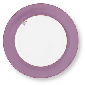 Pip Studio Lily & Lotus talíř Ø26,5cm, lila