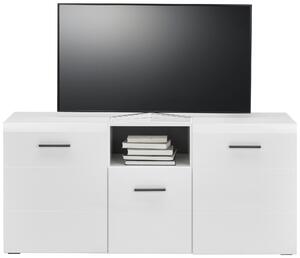 KOMODA POD TELEVIZI, antracitová, bílá, 140/64/42 cm Hom`in - TV stolky & komody pod TV