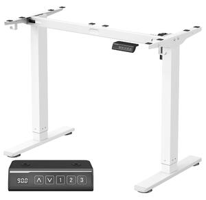 SONGMICS Nastavitelný elektrický rám pracovního stolu Vasagle Prom 90/140 cm bílý