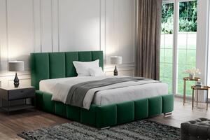 Postel MODEL 09 160x200 zelená - MAGIC VELVET 2225