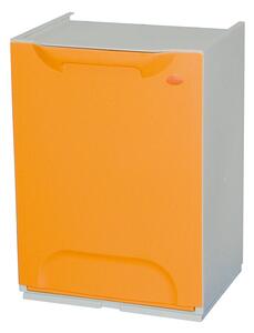 Artplast Plastový koš na tříděný odpad, šedá / žluto-oranžová, 1x 14 l