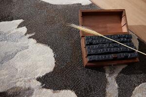 Moderní kusový koberec Ragolle Argentum 63421 3243 Květy béžový hnědý Rozměr: 120x170 cm