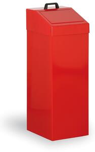 Kovona Kovový odpadkový koš na tříděný odpad, 100 l, červený
