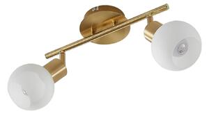 Stropní lampa Lindby, ELAINA, stmívatelné, Zlatá / mosazná, Obývací pokoj, Kov, Moderní