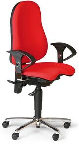 TOPSTAR Zdravotní balanční kancelářská židle EXETER, červená