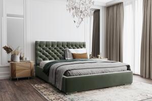 Postel MODEL 03 180x200 olivově zelená - MAGIC VELVET 2295
