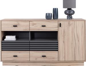 Komoda ALLMO 08 Dub estana + antracit