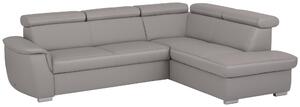 SEDACÍ SOUPRAVA, textil, kůže, platinová Celina Home - Sedací soupravy