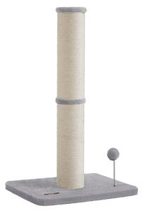 SONGMICS Škrabadlo pro kočky Caddy 85 cm šedé/béžové