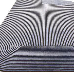 Tribeca Design Kusový koberec Zoom Shape Black Navy Rozměry: 120x170 cm