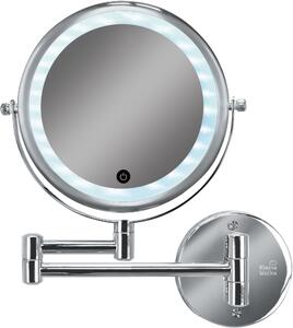 Kleine Wolke LED Mirror kosmetické zrcátko 29x36 cm kulatý s osvětlením 8487124886