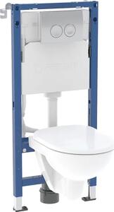 Geberit Duofix Basic wc souprava s mísou, sedátkem a tlačítkem 118.341.21.3