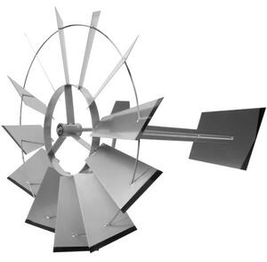 Tuin Větrný mlýn stříbřitě šedá - 245 cm
