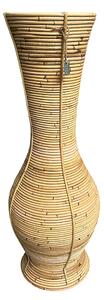 Váza Ratan Blond Stripe, 30 x 85 cm