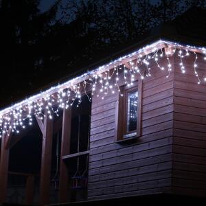 VOLTRONIC® 59792 Vánoční světelný déšť 200 LED studená bílá - 5 m + ovladač