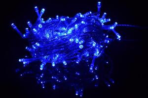 Nexos Vánoční LED řetěz - 18 m, 200 LED, modrý