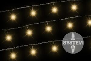 DiLED světelný řetěz 40 LED, teple bílý, bez trafa