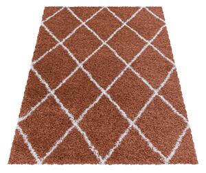 Kusový koberec Alvor Shaggy 3401 terra - 120 x 170 cm