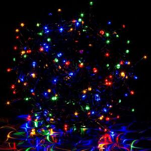 Voltronic 39454 Vánoční LED osvětlení 10 m - barevné 100 LED - zelený kabel