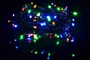 Nexos 39232 Vánoční světelný řetěz 100 LED - 9 blikajících funkcí - 9,9 m